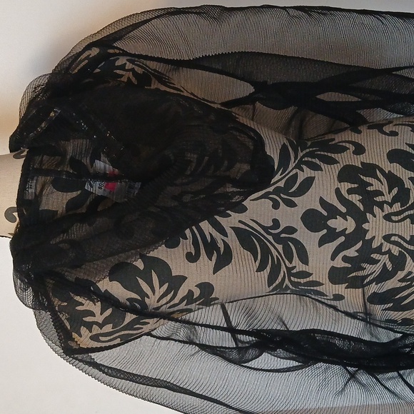 Black Sheer Mesh Jacket - Picture 3 of 3